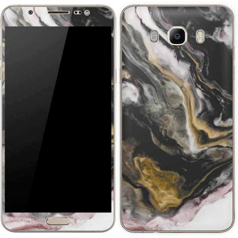 Gold Blush Marble Ink Galaxy J7 Skin