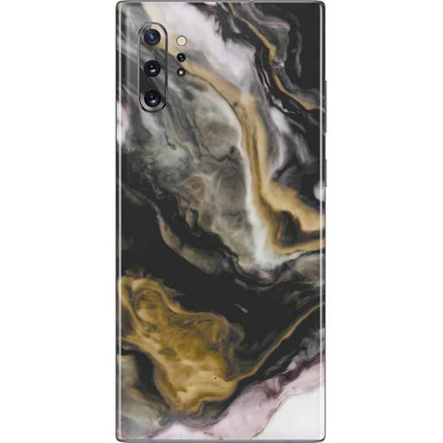 Gold Blush Marble Ink Galaxy Note 10 Plus Skin