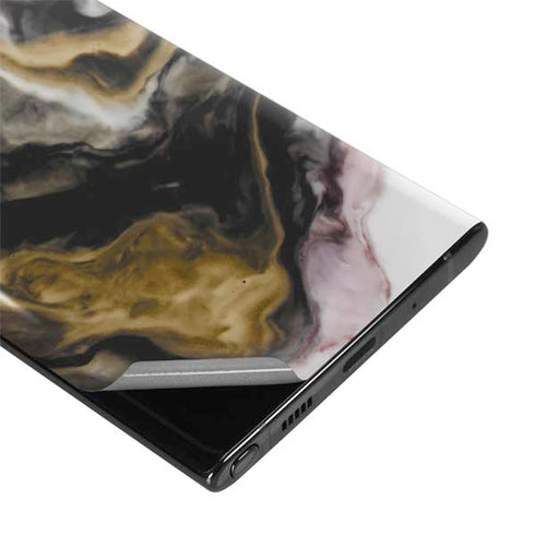 Gold Blush Marble Ink Galaxy Note 10 Skin
