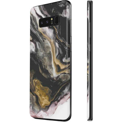 Gold Blush Marble Ink Galaxy Note 8 Skin