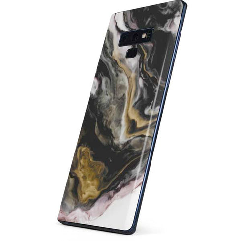 Gold Blush Marble Ink Galaxy Note 9 Skin
