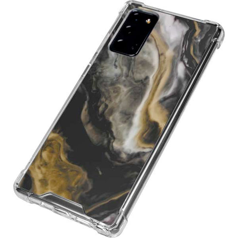 Gold Blush Marble Ink Galaxy Note20 5G Clear Case