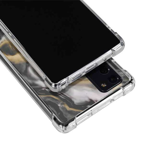 Gold Blush Marble Ink Galaxy Note20 5G Clear Case