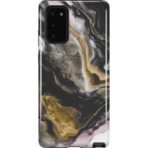 Gold Blush Marble Ink Galaxy Note20 5G Pro Case