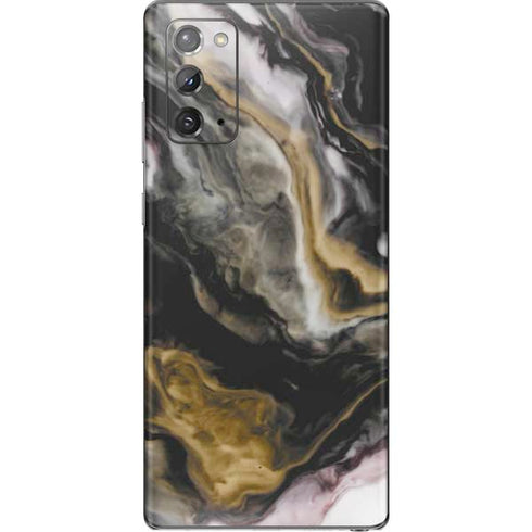 Gold Blush Marble Ink Galaxy Note20 5G Skin
