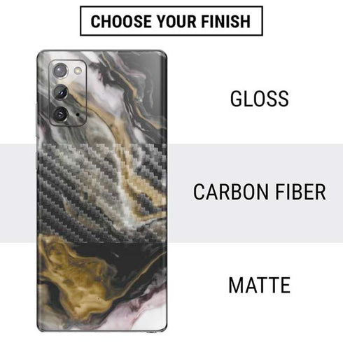 Gold Blush Marble Ink Galaxy Note20 5G Skin