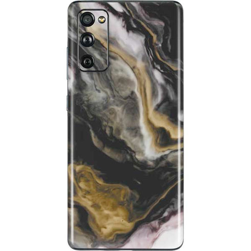 Gold Blush Marble Ink Galaxy S20 Fan Edition Skin