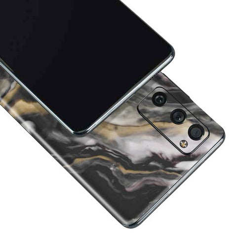 Gold Blush Marble Ink Galaxy S20 Fan Edition Skin