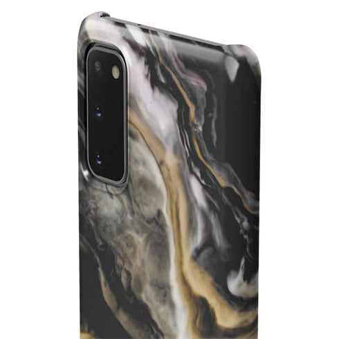 Gold Blush Marble Ink Galaxy S20 Lite Case
