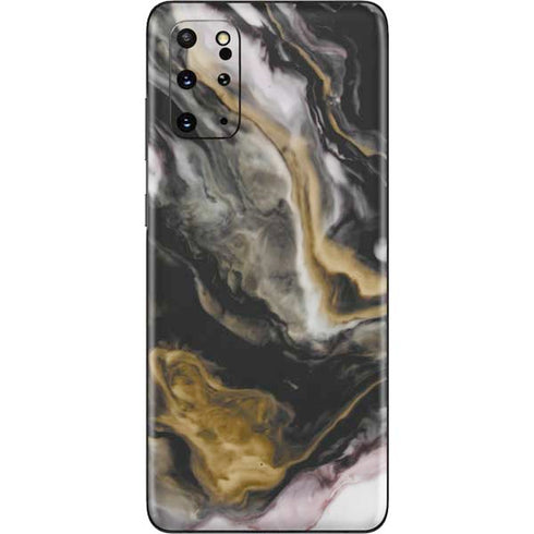 Gold Blush Marble Ink Galaxy S20 Plus Skin