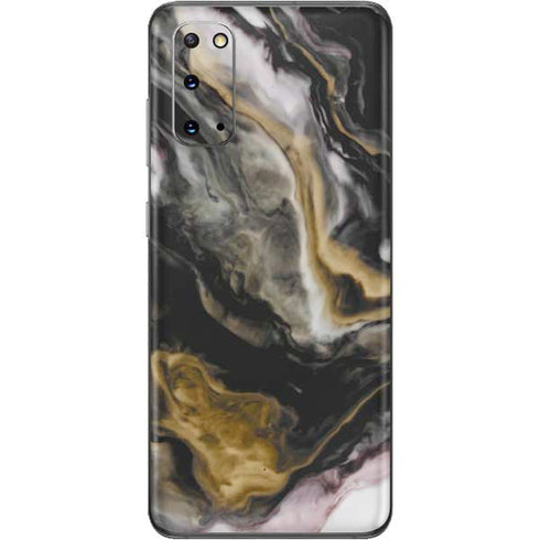 Gold Blush Marble Ink Galaxy S20 Skin