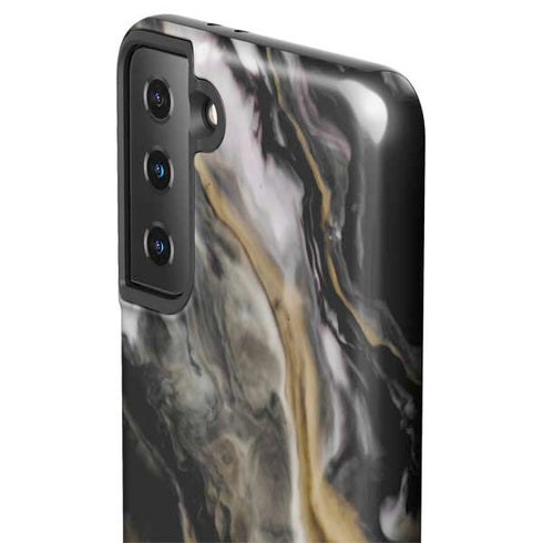 Gold Blush Marble Ink Galaxy S21 Plus 5G Pro Case