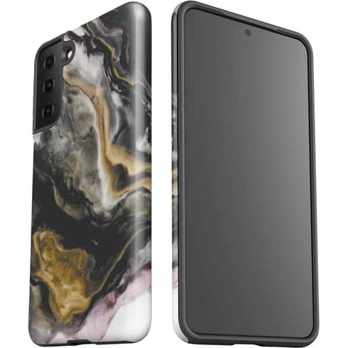 Gold Blush Marble Ink Galaxy S21 Plus 5G Pro Case