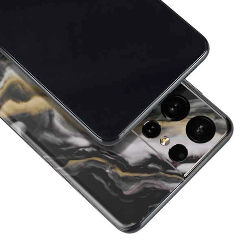 Gold Blush Marble Ink Galaxy S21 Ultra 5G Skin