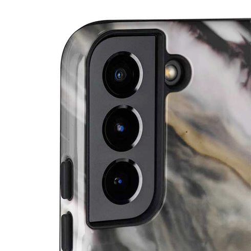 Gold Blush Marble Ink Galaxy S22 Plus Pro Case