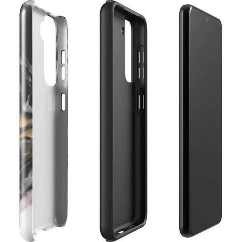 Gold Blush Marble Ink Galaxy S22 Plus Pro Case
