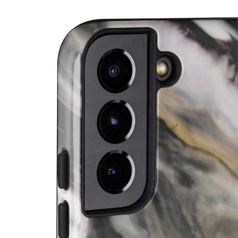 Gold Blush Marble Ink Galaxy S22 Pro Case