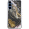 Gold Blush Marble Ink Galaxy S24 Clear Case