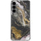 Gold Blush Marble Ink Galaxy S24 Plus Clear Case