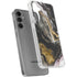 Gold Blush Marble Ink Galaxy S24 Plus Clear Case