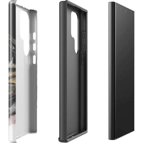 Gold Blush Marble Ink Galaxy S24 Ultra Impact Case