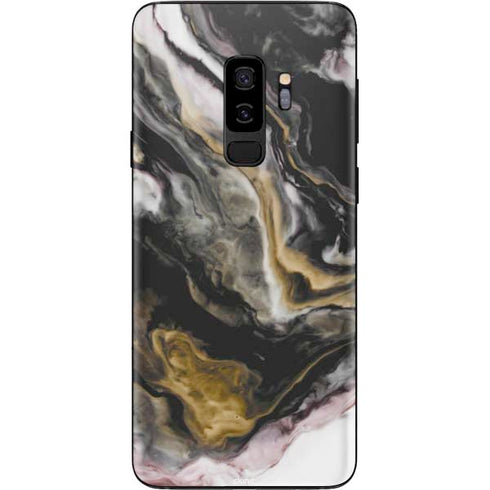 Gold Blush Marble Ink Galaxy S9 Plus Skin