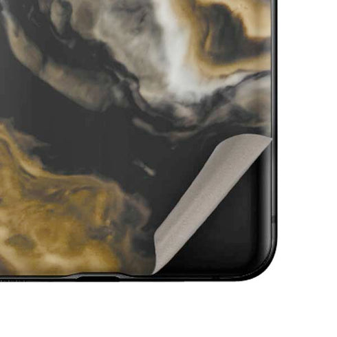 Gold Blush Marble Ink Galaxy Z Flip Skin