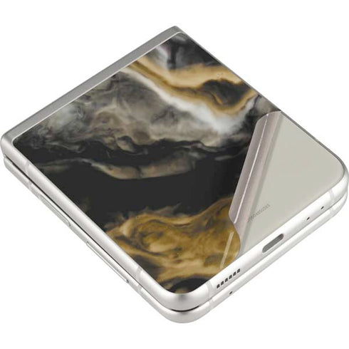 Gold Blush Marble Ink Galaxy Z Flip3 5G Skin