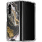 Gold Blush Marble Ink Galaxy Z Fold4 5G Clear Case