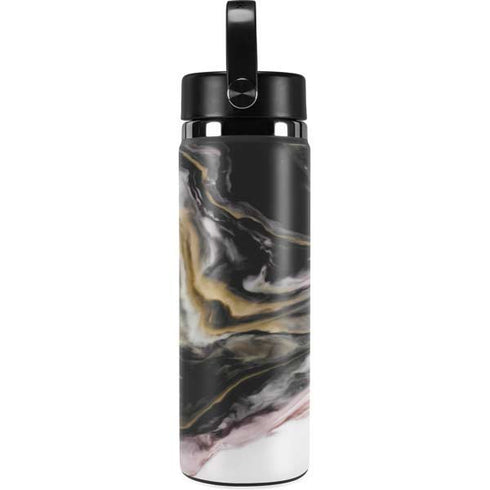 Gold Blush Marble Ink Hydro Flask 20oz Wide Mouth Skin