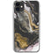 Gold Blush Marble Ink iPhone 11 Clear Case