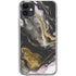 Gold Blush Marble Ink iPhone 11 Clear Case