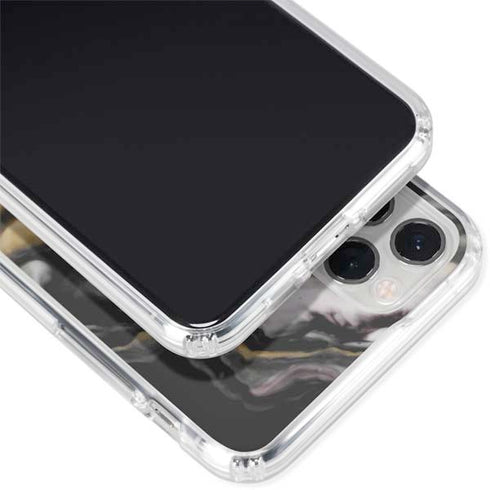Gold Blush Marble Ink iPhone 11 Pro Clear Case
