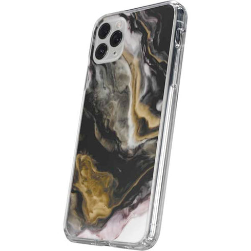 Gold Blush Marble Ink iPhone 11 Pro Clear Case