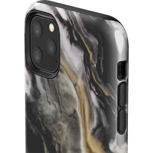 Gold Blush Marble Ink iPhone 11 Pro Max Impact Case