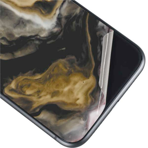 Gold Blush Marble Ink iPhone 11 Skin