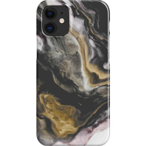 Gold Blush Marble Ink iPhone 12 Mini Lite Case