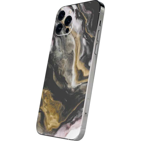 Gold Blush Marble Ink iPhone 12 Pro Max Skin