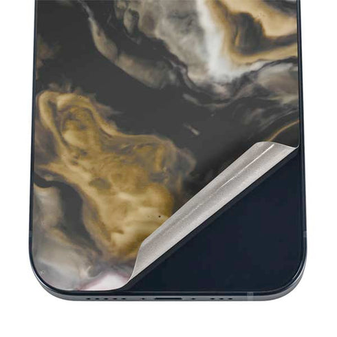 Gold Blush Marble Ink iPhone 12 Skin