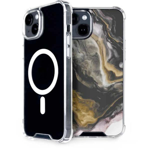 Gold Blush Marble Ink iPhone 13 MagSafe Case