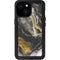 Gold Blush Marble Ink iPhone 13 Mini Waterproof Case