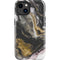 Gold Blush Marble Ink iPhone 14 Plus Impact Case