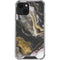 Gold Blush Marble Ink iPhone 14 Plus Clear Case