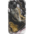 Gold Blush Marble Ink iPhone 15 Impact Case