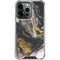 Gold Blush Marble Ink iPhone 15 Pro Clear Case
