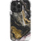 Gold Blush Marble Ink iPhone 14 Pro Impact Case
