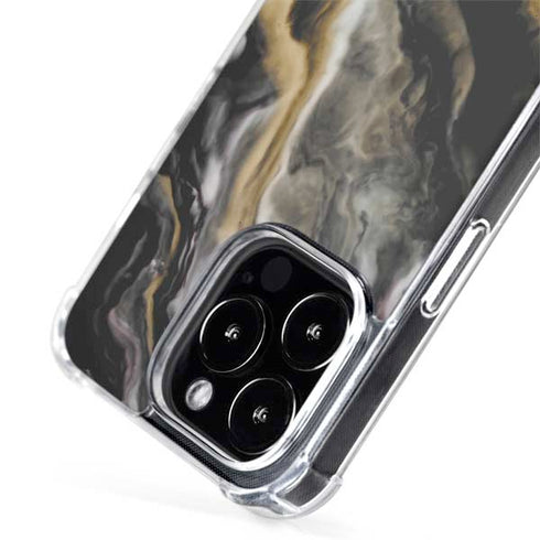 Gold Blush Marble Ink iPhone 14 Pro Max MagSafe Case