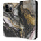 Gold Blush Marble Ink iPhone 15 Pro Max Folio Case