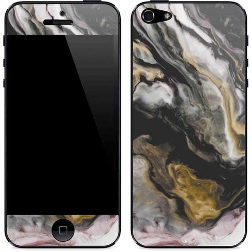 Gold Blush Marble Ink iPhone 5/5s/5SE Skin