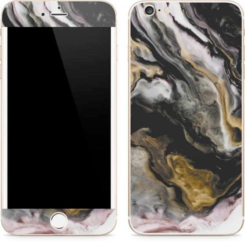 Gold Blush Marble Ink iPhone 6/6s Plus Skin